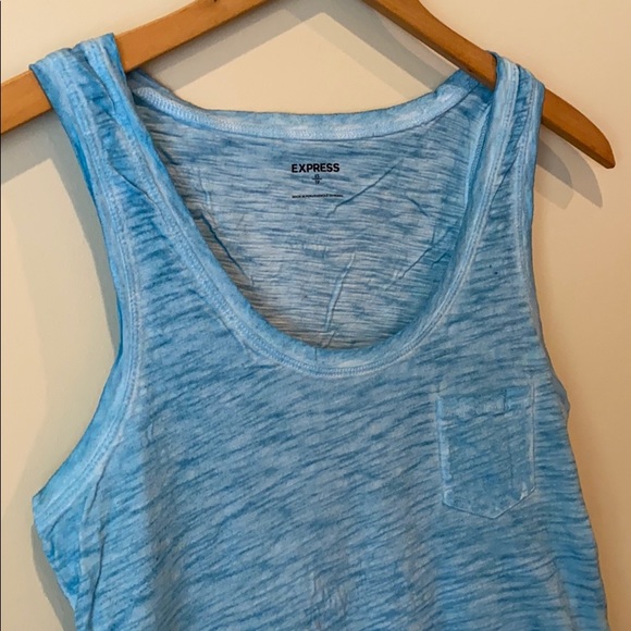 Express blue dyed tank top - Picture 2 of 6